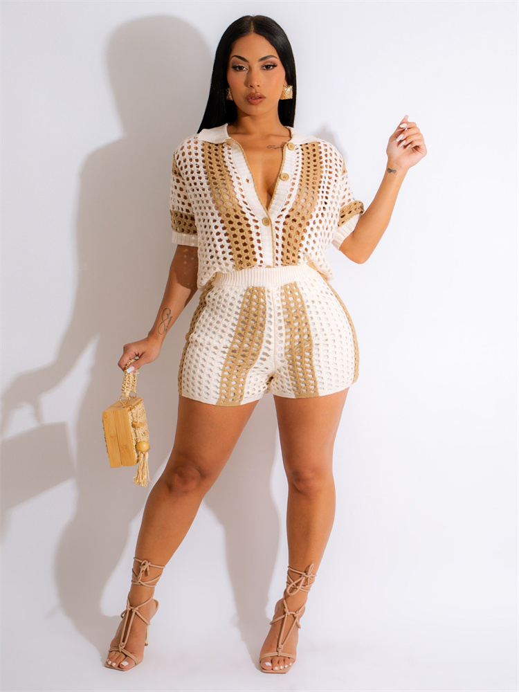 Levoire | Tricot Ensemble Deux Pièces Beige