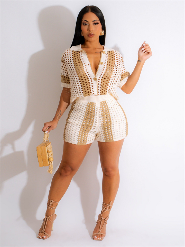 Levoire | Tricot Ensemble Deux Pièces Beige