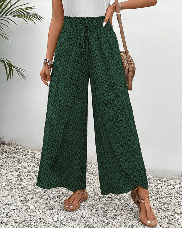 Levoire | Pantalon pour femme avec imprimé géométrique Vert