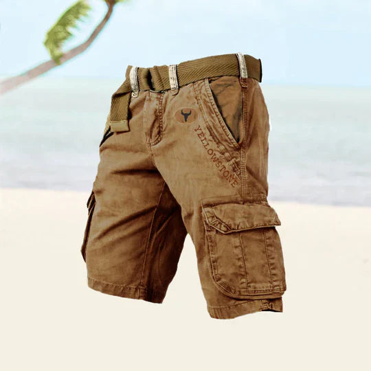 Levoire | Shorts Cargo Avec Plusieurs Poches Caramel