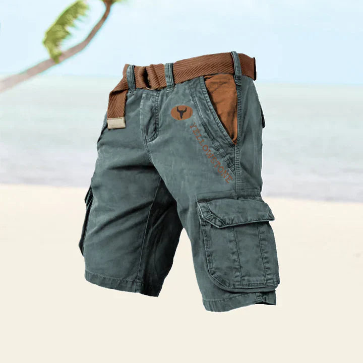 Levoire | Shorts Cargo Pour Hommes Bleu