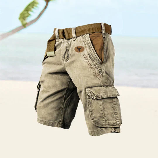 Levoire | Shorts Cargo Avec Plusieurs Poches Khaki