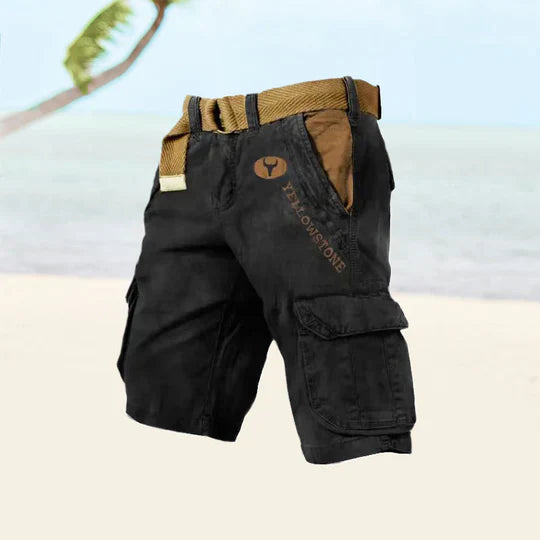 Levoire | Shorts Cargo Avec Plusieurs Poches Noir