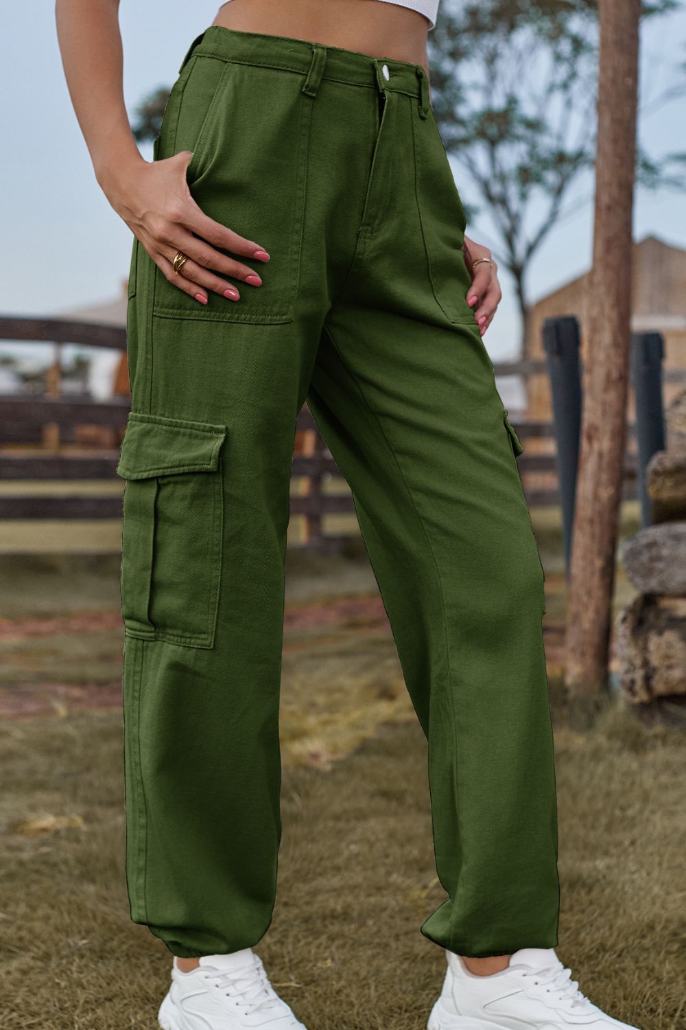 Levoire | Pantalon En Jean Coloré Avec Poches