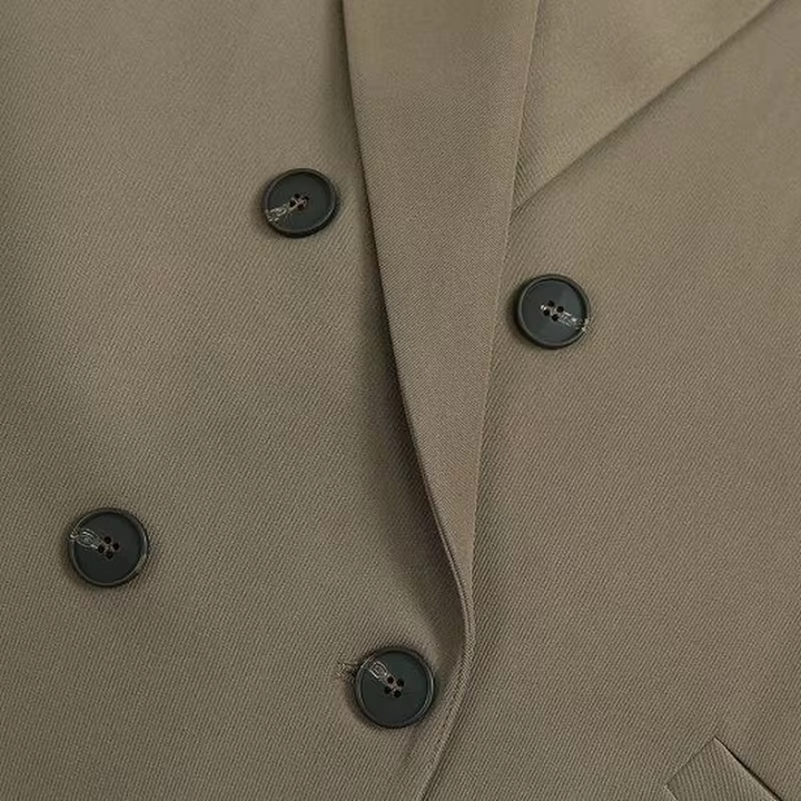 Levoire | Grande Taille Jusqu'À Rangée Bleue Veste
