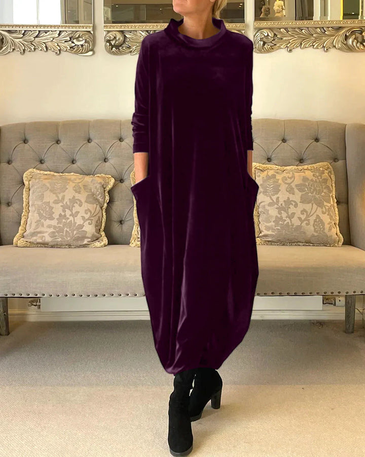 Levoire | Robe Élégante Avec Poches Violet