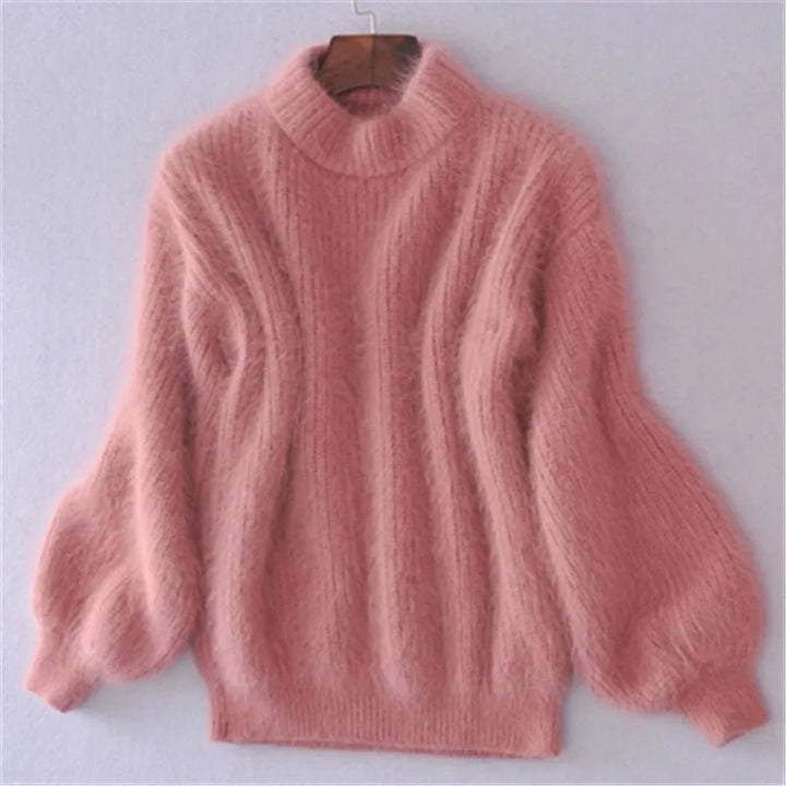 Levoire | Pull Tricoté Chaud Pour Femmes Rosa Une taille