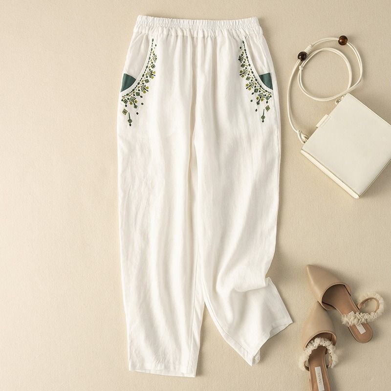 Levoire | Pantalon Décontracté Vintage Blanc