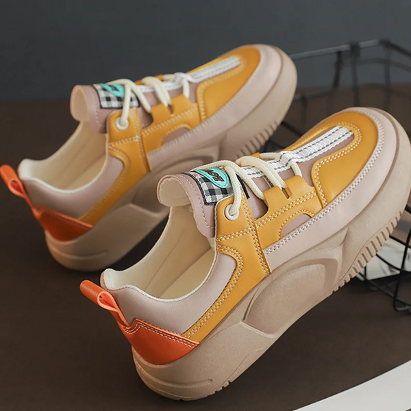 Levoire | Chaussure orthopédique avec Confort Ergonomique et Semelle Souple pour Femmes Jaune