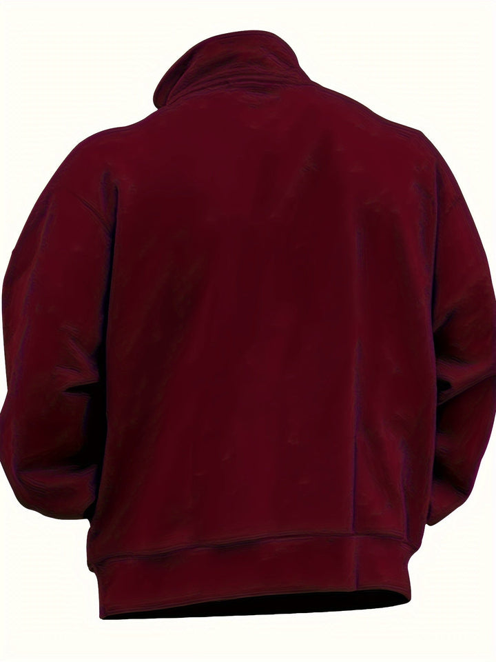 Levoire | Pull-Over En Laine Pour Hommes Légèrement Extensible Avec Col Droit