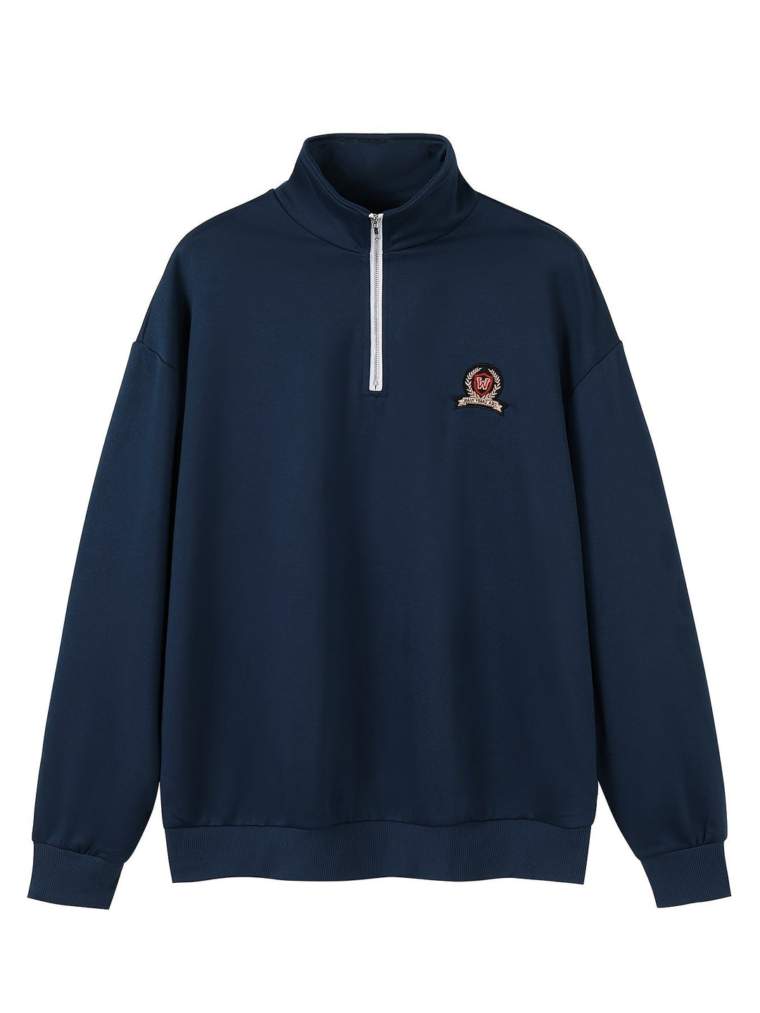 Levoire | T-Shirt À Zip Rentoa En Tissu Lourd Bleu