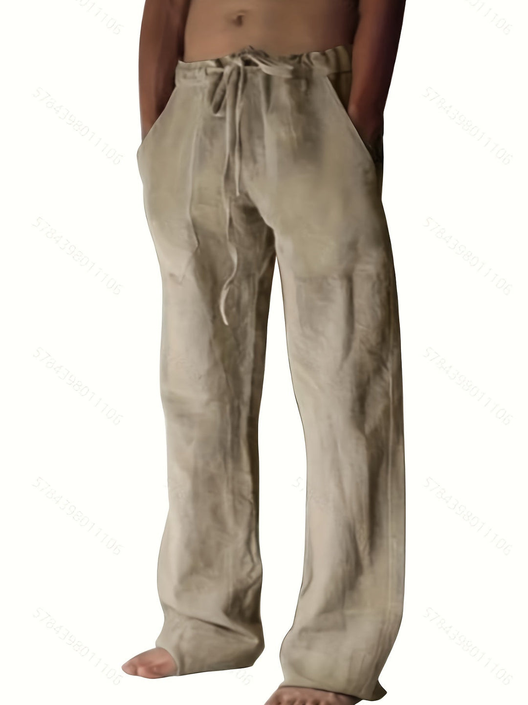 Levoire | Rentokaanut Pantalons En Coton Couleur kaki
