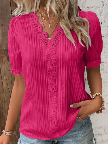 Levoire | Chemise élégante en dentelle avec décolleté en V