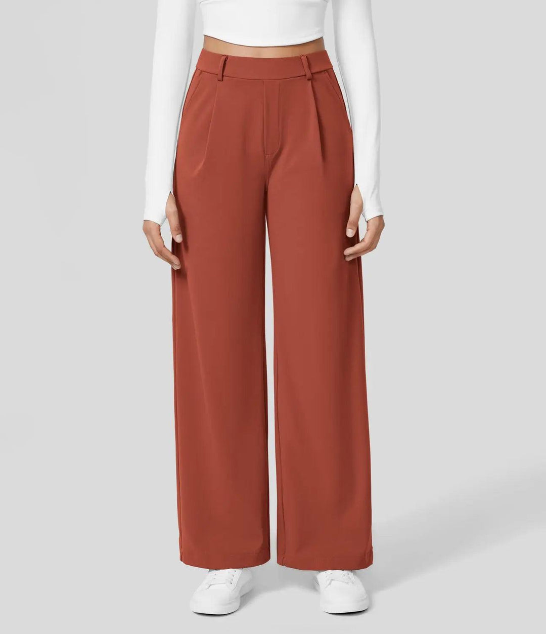 Levoire | Pantalons De Loisirs Pour Femmes Confortables Et Élégants Pour Le Quotidien Rot