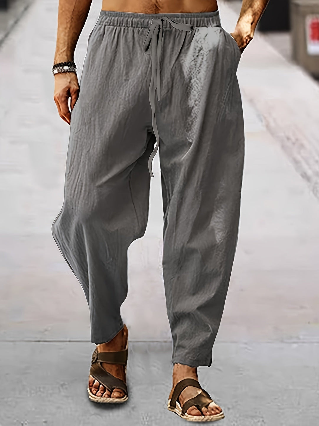 Levoire | Pantalon Harem Pour Homme Non Agencé gris