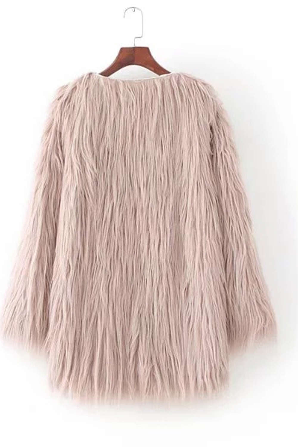 Levoire | Manteau chaud en fausse fourrure à manches longues