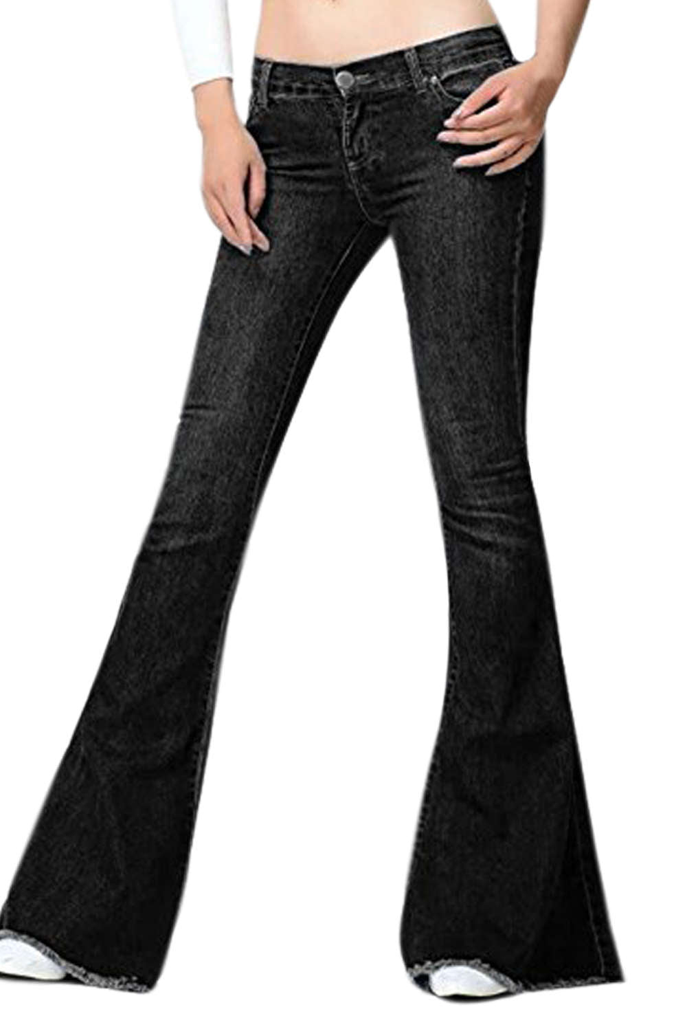 Levoire | Jeans Vintage Évasés Femme Noir