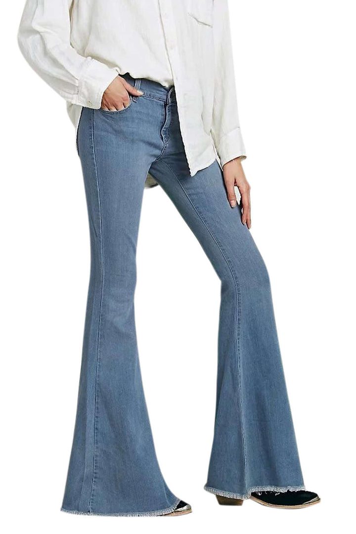 Levoire | Jeans Vintage Évasés Femme Bleu ciel