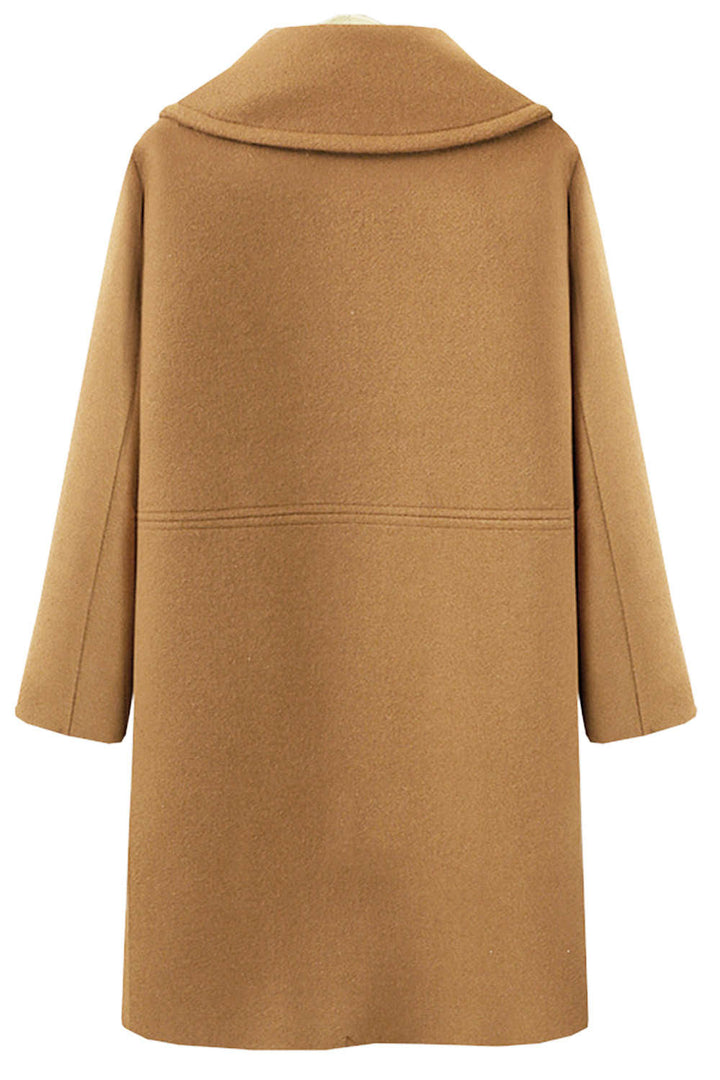 Levoire | Manteau Long en Laine à Revers Simple