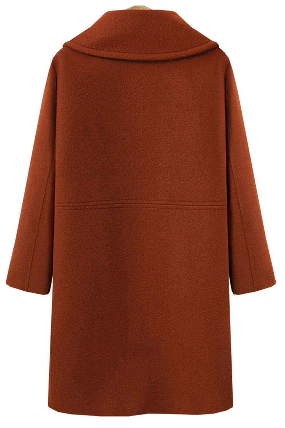 Levoire | Manteau Long en Laine à Revers Simple