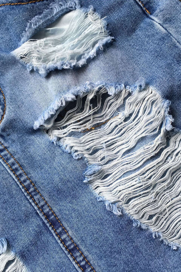Levoire | Jupe en denim mini taille haute