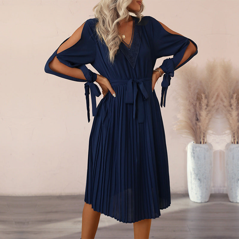 Levoire | Robe Midi Avec Découpes Aux Manches