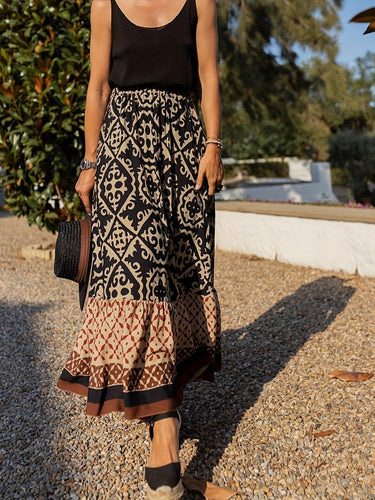 Levoire | Jupe Longue Boho Imprimée