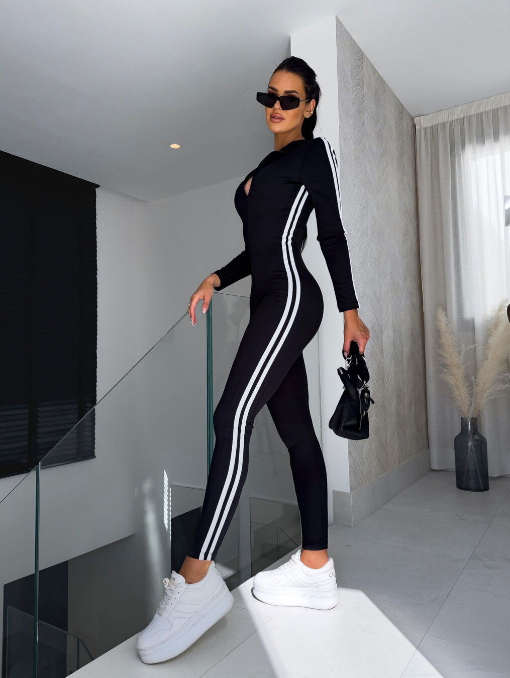 Levoire | Combinaison Femme Ajustee Et Sportive Noir Femmes
