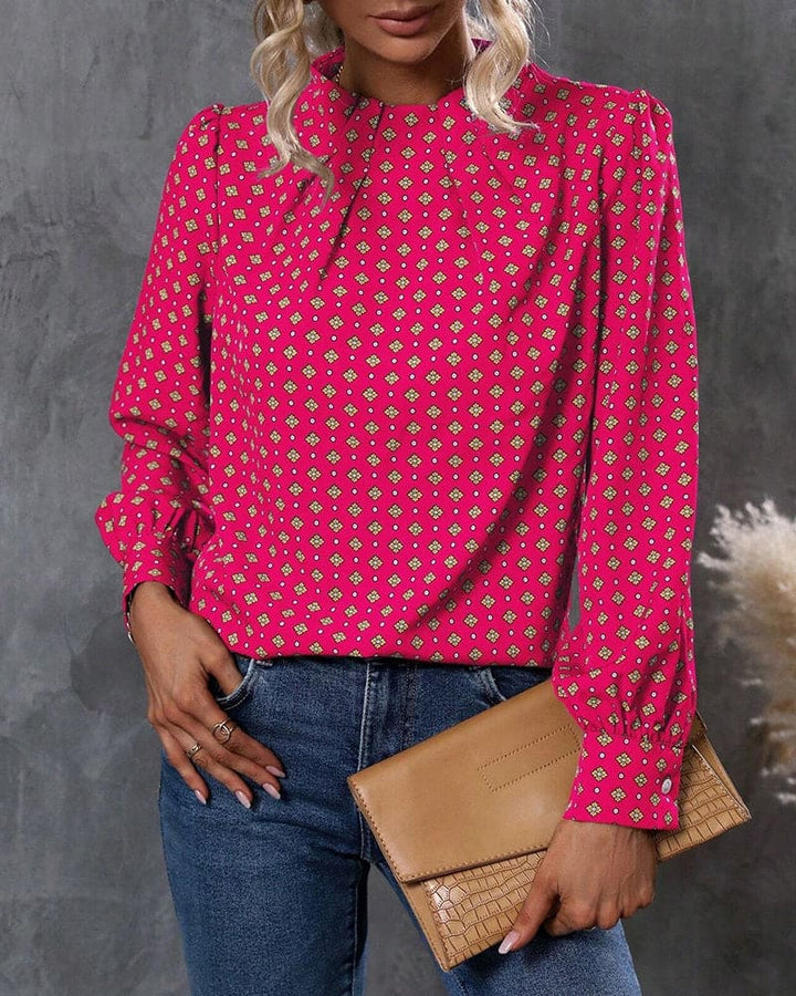 Levoire | Blouse Style Vintage Avec Imprimés