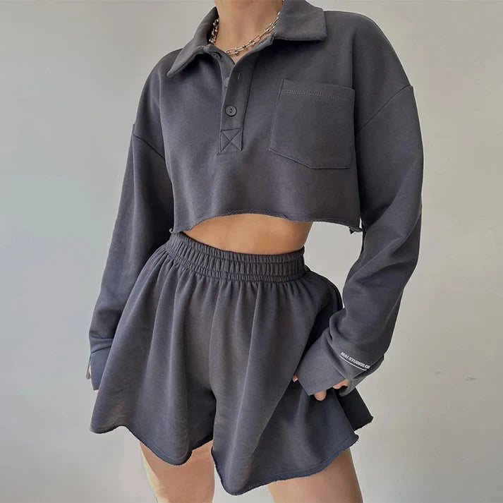 Levoire | Muotikas Combinaison Élégante Chic gris foncé
