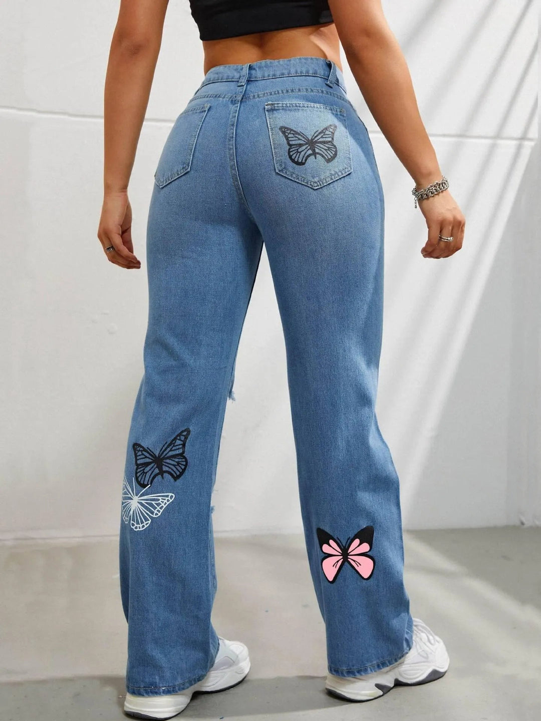 Levoire | Jeans droits taille haute pour femmes