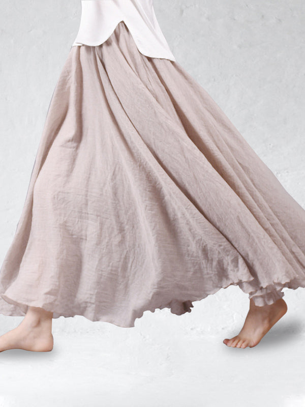Levoire | Jupe Brillante - Mouvement Sans Effort Beige