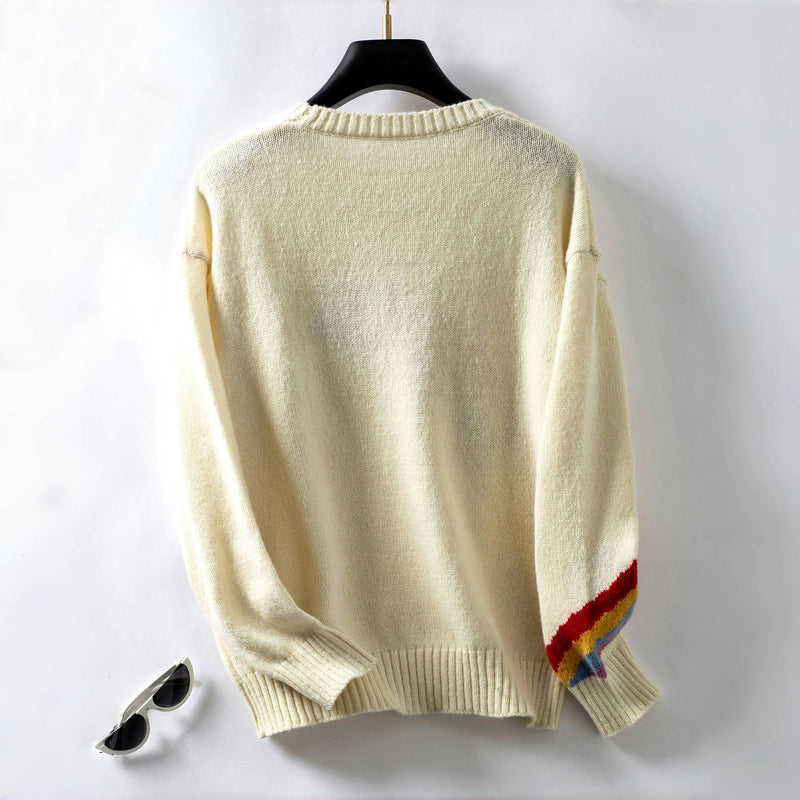 Levoire | En Tricot Arc-En-Ciel Décontracté