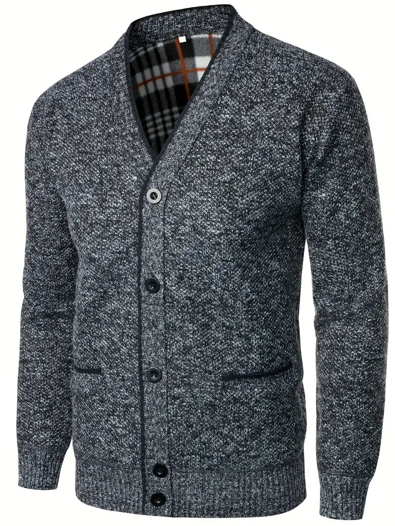 Levoire | Élégant Gilet Classique Pour Hommes Avec Boutons Et Col V Gris foncé