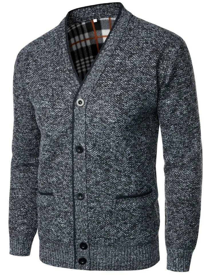 Levoire | Élégant Gilet Classique Pour Hommes Avec Boutons Et Col V Gris foncé