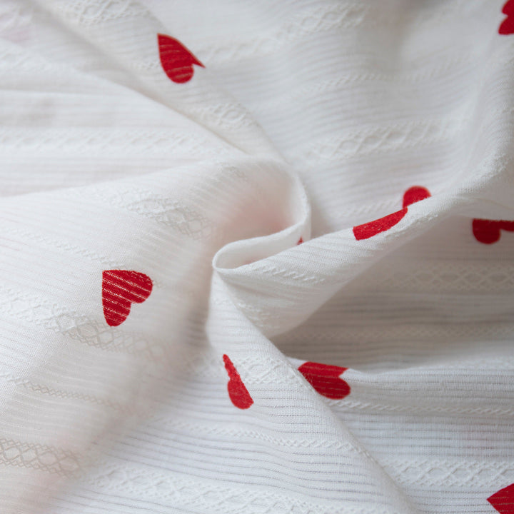 Levoire | Robe Longue Avec Motif Coeurs
