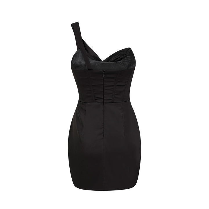 Levoire | Mono Épaule Corset Mini Robe