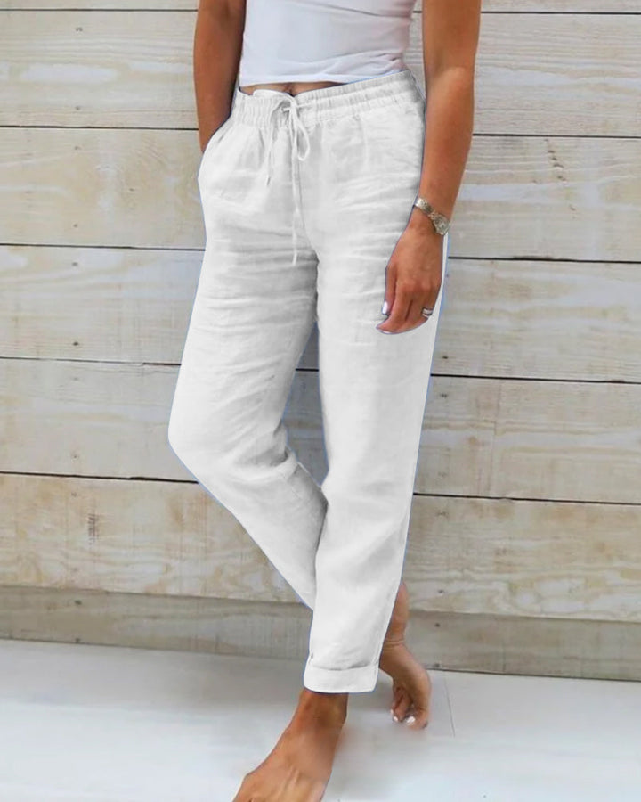 Levoire | Pantalon Léger Extensible Blanc