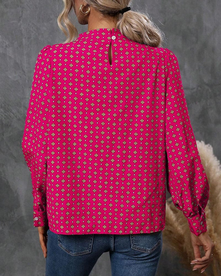Levoire | Blouse Style Vintage Avec Imprimés