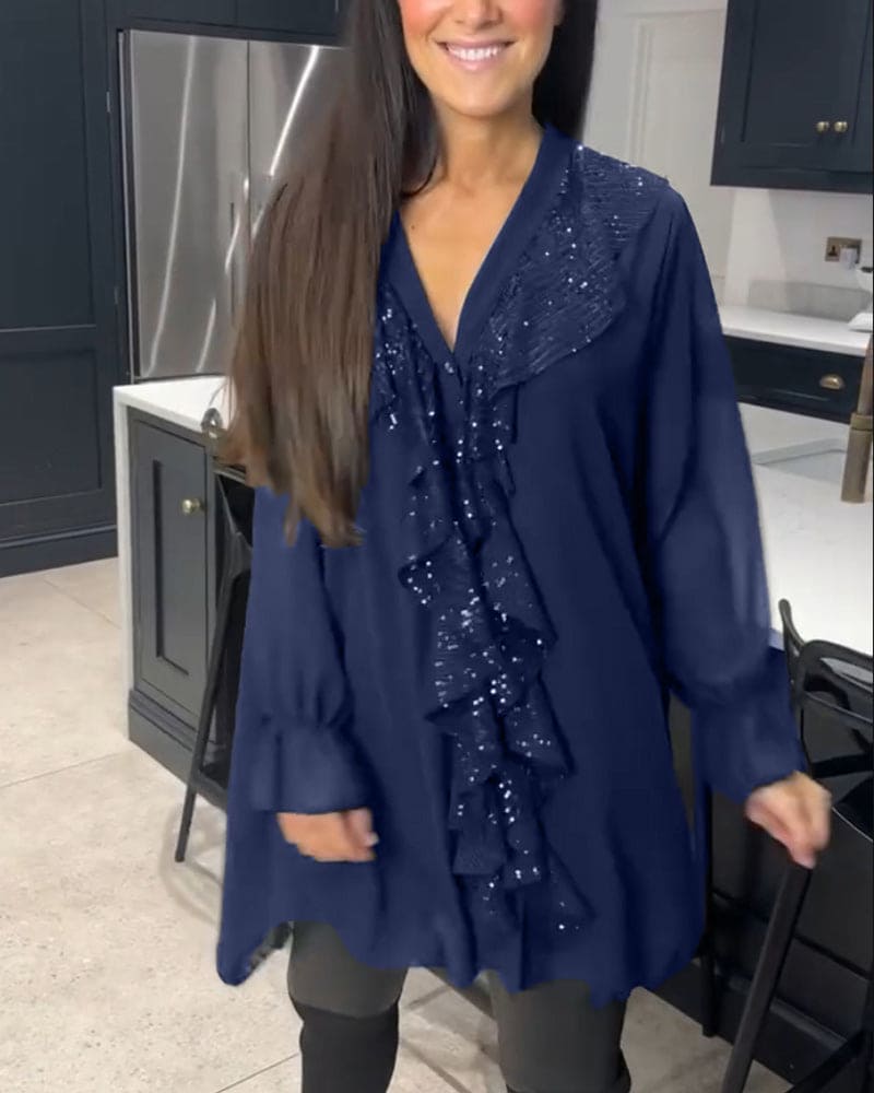 Levoire | Blouse Avec Volants Dans Une Coupe Élégante