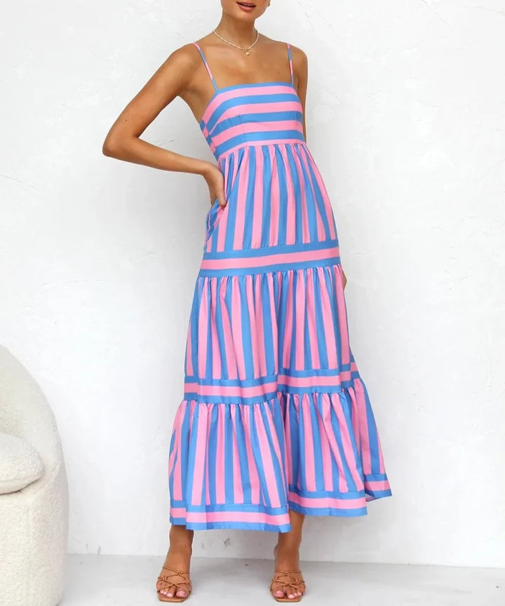 Levoire | Robe Maxi Candy Confort Rayures Rosa