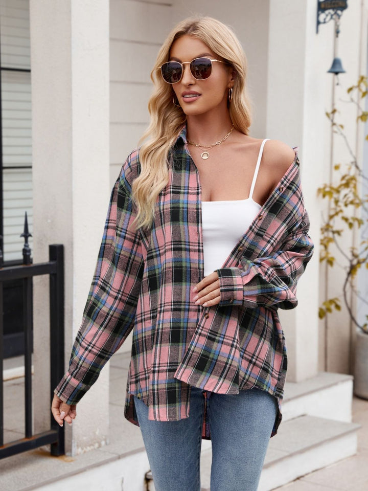 Levoire | Chemise À Carreaux À Manches Longues Et Poches