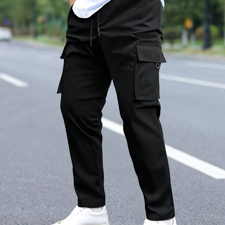 Levoire | Pantalons Cargo Pour Hommes Frais Avec De Nombreuses Poches Noir