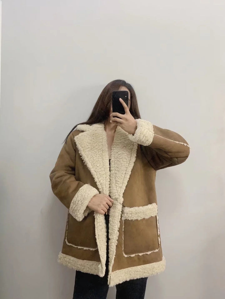 Levoire | Veste En Fleece En Cuir