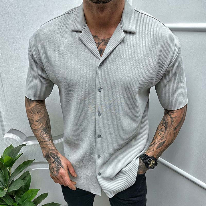 Levoire | Chemise surdimensionnée avec Col Raffiné et Tissu Doux pour Femmes Gris