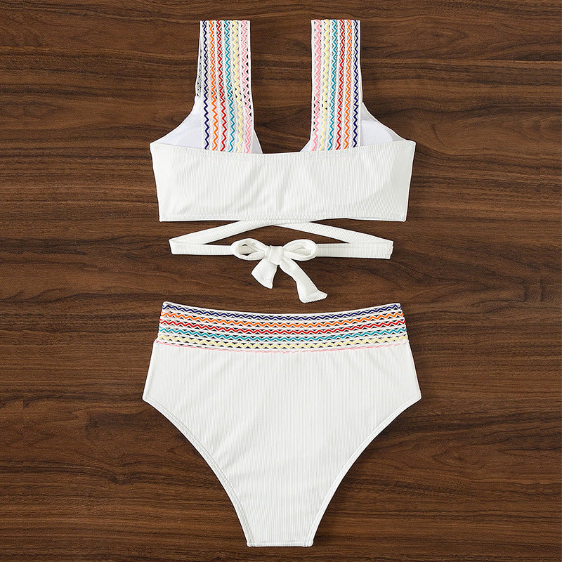 Levoire | Bikini Avec Des Bretelles Croisées Et Taille Haute