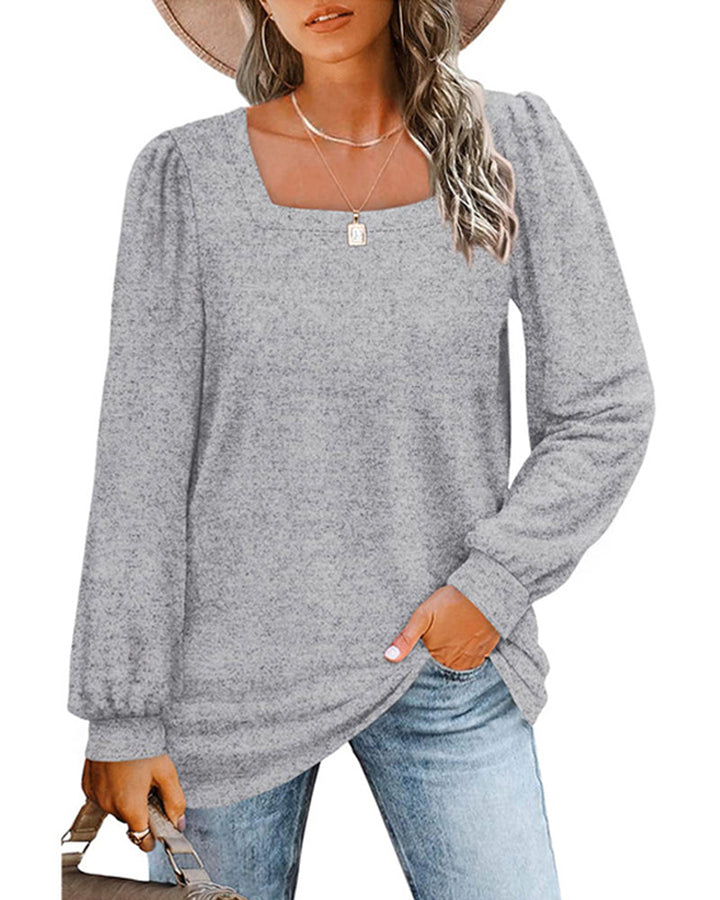 Levoire | T-shirt à manches longues élégante Gris