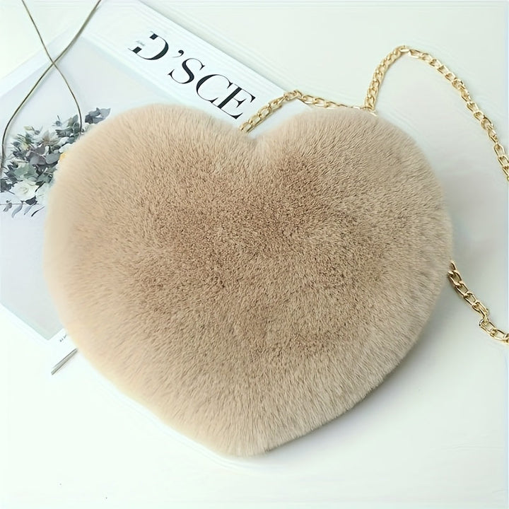 Levoire | Belle Sac En Peluche En Forme De Cœur Braun