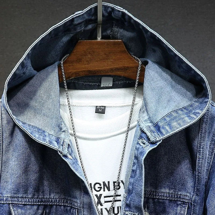 Levoire | Veste En Denim À Manches Longues Avec Boutons
