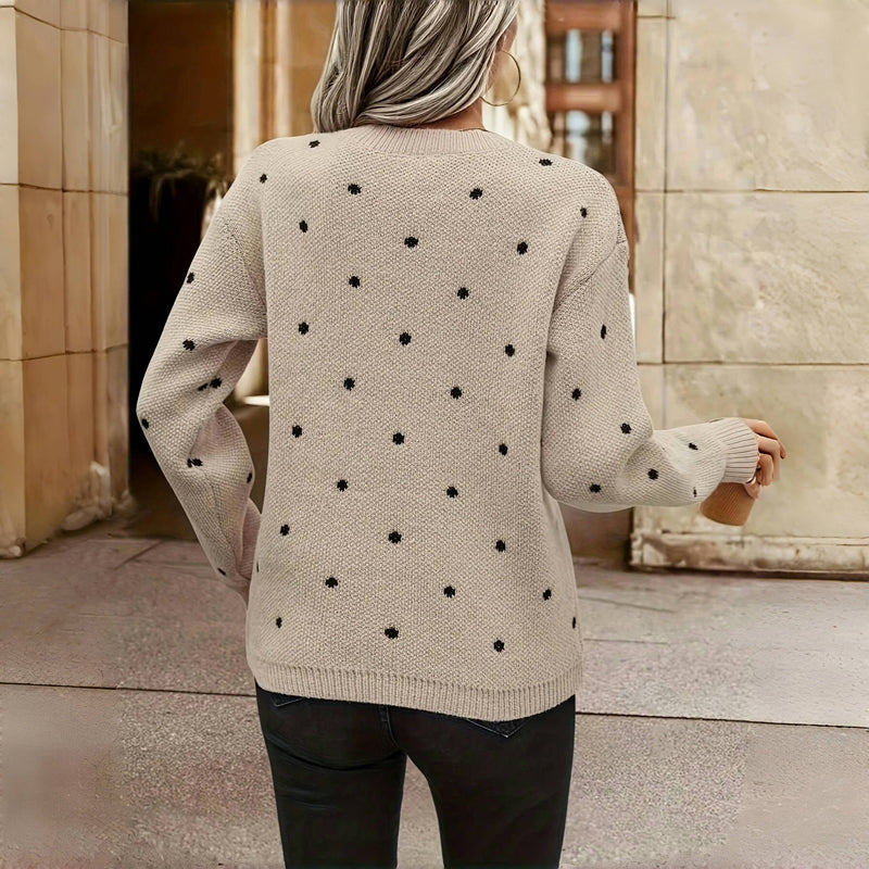 Levoire | En Tricot À Pois Décontracté